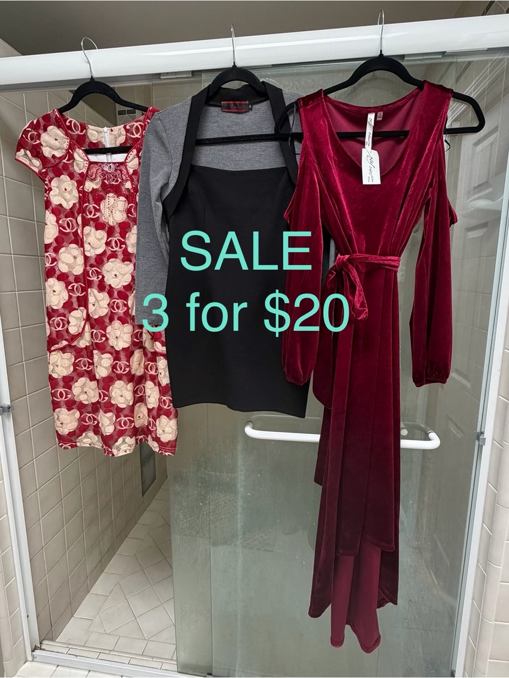 Velvet Burgundy Wrap Dress - Unbranded